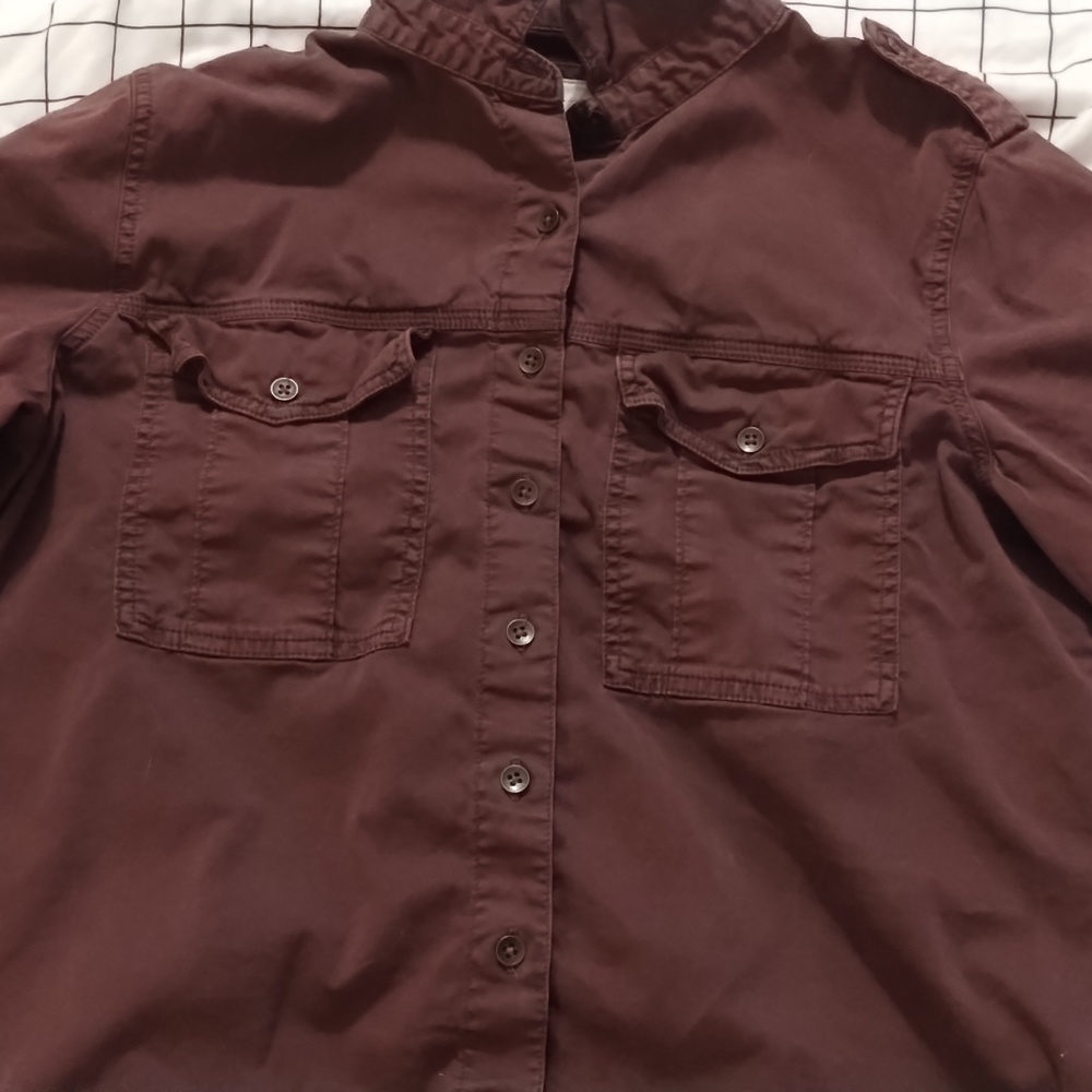 Maroon Button down